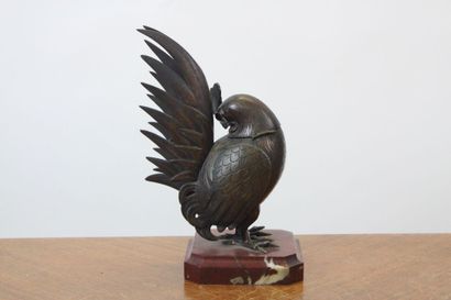 null School of the XXth century
Sculpture in the shape of a rooster in bronze with...