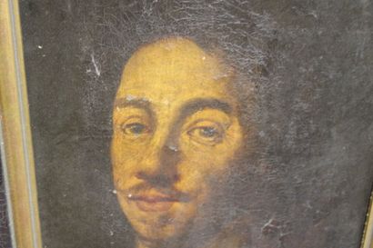null École du XVIIIème siècle
Portrait de gentilhomme, huile sur toile. Dimensions...
