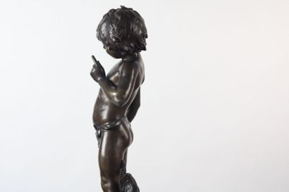 null Louis Auguste MOREAU (1855-1927) (after) 
Charming, regula with brown patina....