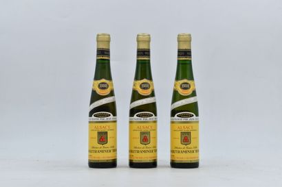 3 half-bottles 37,5 cl Alsace Gewurztraminer...