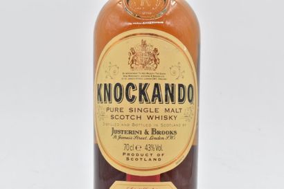 null 1 bouteille de Knockando 1985. Pure Single malt Scotch Whisky. Justerini & Brooks....