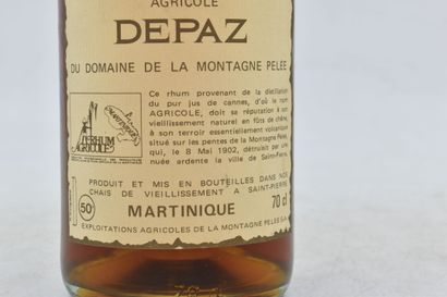 null 1 bottle of old Rhum agricole Depaz domaine de la montagne Pelée. 
Level: -5...