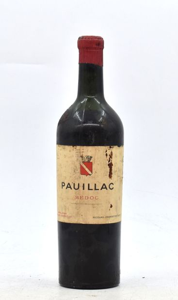 null 1 bottle Pauillac Medoc. Nicolas. 
Level: -5 cm under the cap. 

Provenance:...