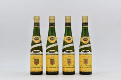 4 half-bottles 37,5 cl Alsace Gewurztraminer...