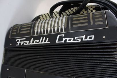 null Italian Chromatic Accordion "Fratelli Crosio" with register, black color in...
