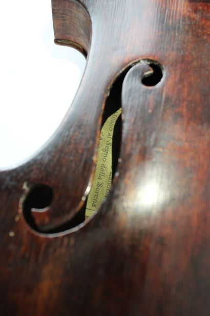 null Amateur 4/4 violin made from a Mirecourt headstock late 19th century, bearing...