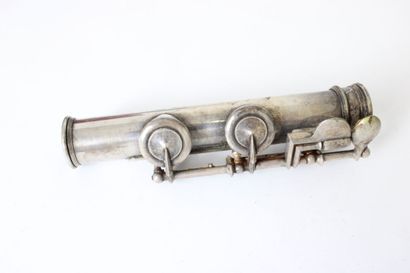 null Flute by Fernand Chapelain & Co (1890-1917) in silver plated metal, in its box....