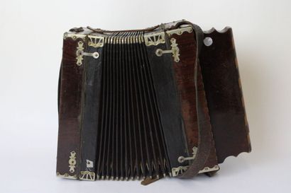 null Accordéon diatonique Rénold Amez Droz, fabrique d'accordéons à Genève, 3 rangs,...