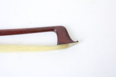null Violin bow by Jérôme Thibouville Lamy, pernambuco mounted nickel silver. 60gr...