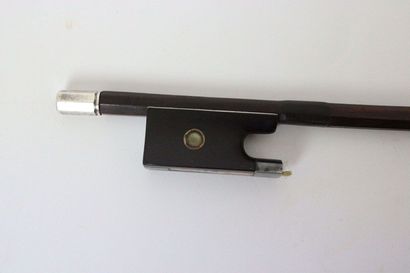 null Violin bow by Charles Nicolas Bazin signed H.Darche in Brussels, mounted ebony...