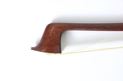 null 4/4 violin bow marked C.A HOYER, Germany circa 1970, pernambuco, ebony frog,...