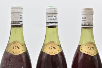 null 5 bottles of BOURGOGNE HAUTES-COTES-DE-NUITS 1976 Jacques de Lucenay. 
Levels...