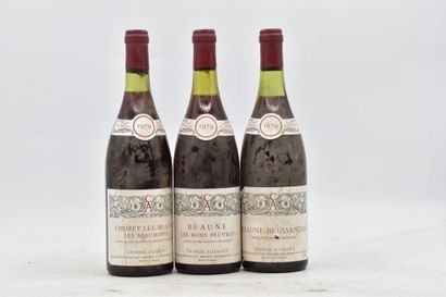 null 1 bottle of BEAUNE BRESSANDES 1979 Charles Allexant. 
Level: -3 cm under the...