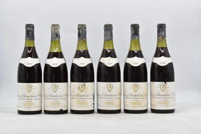 null 6 bottles of Gevrey-Chambertin 1er Cru Mommesin (Neg.) 1986.
Levels of 4 to...