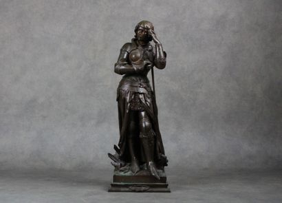 Henri PLE (1853-1922)
Jeanne d'Arc, bronze...
