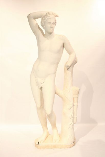 D'après l'Antique 
Statue en marbre blanc...