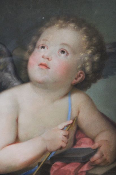 null Anton RAPHAEL MENGS (1728-1779) (attribué à)
Putto, pastel sur papier. Dimensions...