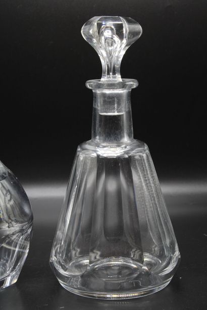 null BACCARAT.
Model Talleyrand, crystal carafe with its stopper. Stamped at the...