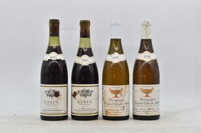 Assortiment de 4 bouteilles de vins de la Côte de Nuits :