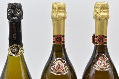 Assortiment de 5 bouteilles de vins de Champagne : CHAMPAGNE - Brut - Jean Maire...