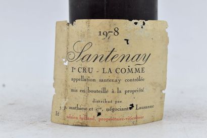 null SANTENAY
1er Cru - La Comme
1978
Domaine J.P. Mathieu
1 bottle

Level: 3 cm...