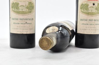 null PAUILLAC
Grand Cru Classé 5
1957
Château Haut-Batailley
3 bouteilles

Niveaux...