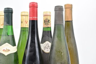 Assortiment de 8 bouteilles de Vins d'Alsace : ALSACE - Gewurztraminer - François...