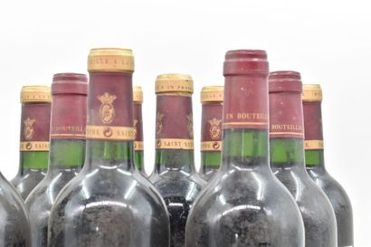 Ensemble de 12 bouteilles de Saint-Estèphe : SAINT-ESPTEPHE - Marquis de Saint-Estèphe
1998...