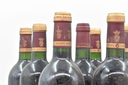 Ensemble de 12 bouteilles de Saint-Estèphe : SAINT-ESPTEPHE - Marquis de Saint-Estèphe
1998...