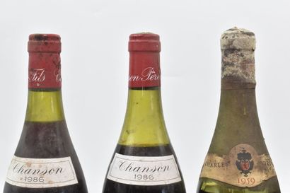 Assortiment de 6 bouteilles de vins de la Côte de Nuits : CHAMBOLLE-MUSIGNY - Chanson...