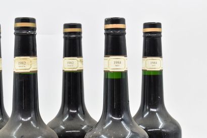 Assortiment de 5 bouteilles de vins de Banyuls : BANYULS (Blanc) - Grand Cru - Doux...