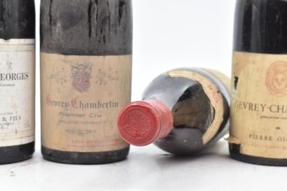 Assortiment de 6 bouteilles de vins de la Côte de Nuits : GEVREY-CHAMBERTIN - Pierre...