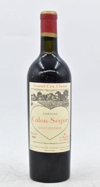 null SAINT-ESTEPHE
Grand Cru Classé 3
1936
Château Calon-Ségur
1 bouteille

Niveau...