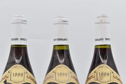null BEAUNE
1999
Caves Réunies du Couvent des Cordeliers
3 bouteilles

Niveaux :...