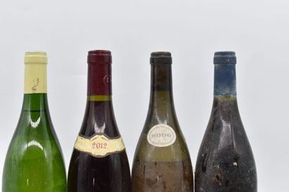 Assortiment de 4 bouteilles de vins de Bourgogne : MEURSAULT (Blanc) - Clos du Cromin...