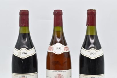 Assortiment de 3 bouteilles de vins de Bourgogne : IRANCY (Burgundy) - Les Mazelots...