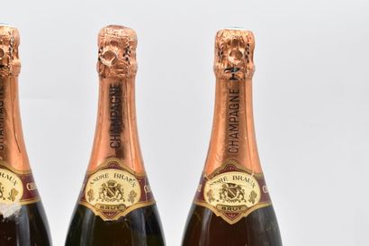 Assortiment de 4 bouteilles de vins de Champagne : CHAMPAGNE - Rosé Brut - André...