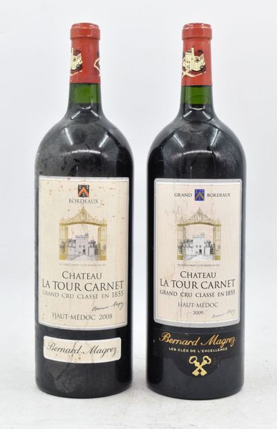 Assortiment de 2 magnums de vins du Haut-Médoc : HAUT-MEDOC - Grand Cru Classé 4...