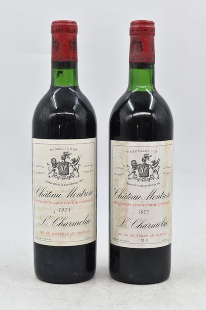 Assortiment de 2 bouteilles de vins de Saint-Estèphe : SAINT-ESTEPHE - Grand Cru...