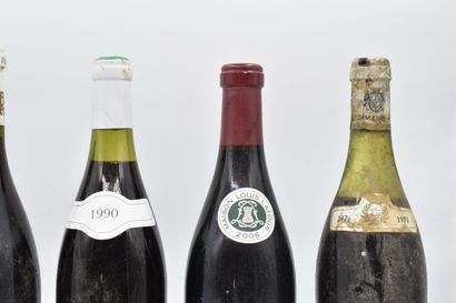 Assortiment de 6 bouteilles de vins de Bourgogne : POMMARD - Domaine de la Juvinière...