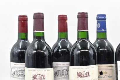 Assortiment de 9 bouteilles de vins du Haut-Médoc : HAUT-MEDOC - Cru Bourgeois -...