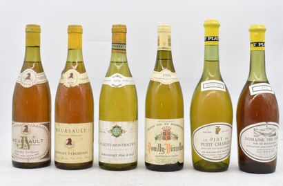 Assortiment de 6 bouteilles de vins de Bourgogne (Blanc) :