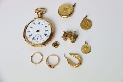 Bijoux en or (750 millièmes) comprenant une...