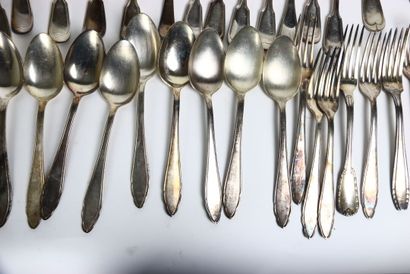 null Part of service out of silver plated metal. We joined a tray and a vegetable...
