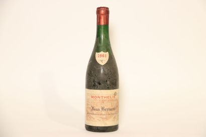 1 bottle of red MONTHÉLIE 1961, JEAN BERNAD....
