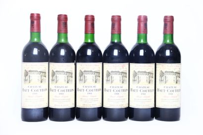 6 bottles of red SAINT-ESTÈPHE 1988, CHÂTEAU...