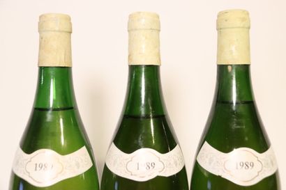 null 3 bottles of BOURGOGNE ALIGOTÉ white 1989, RENÉ BELLOD.