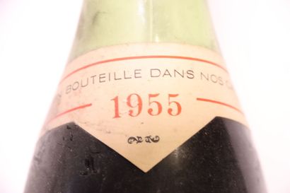 null 1 bottle of red BEAUNE 1955, JEAN BERNAD. Level : more than 6 cm under the ...