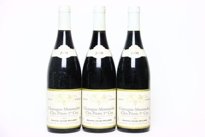 3 bottles of CHASSAGNE-MONTRACHET CLOS PITOI...