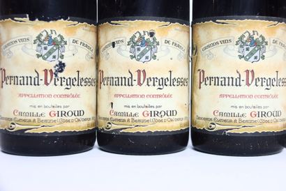 null 5 bouteilles de PERNAND-VERGELESSES rouge 1986, CAMILLE GIROUD.
